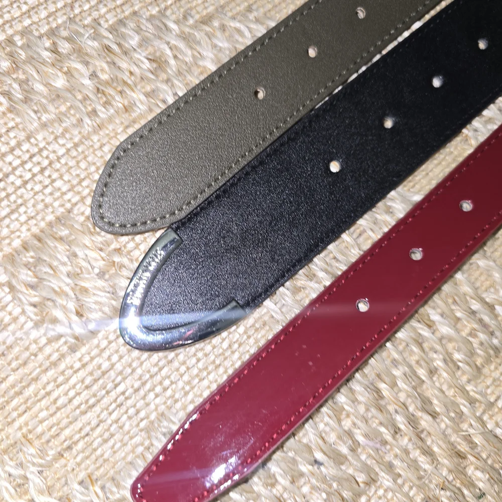 Steve Madden Trio Belt Set in Black, Brown, and Red - Picture 8 of 10